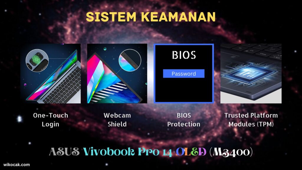 Sistem Keamanan ASUS Vivobook Pro 14 OLED M3400